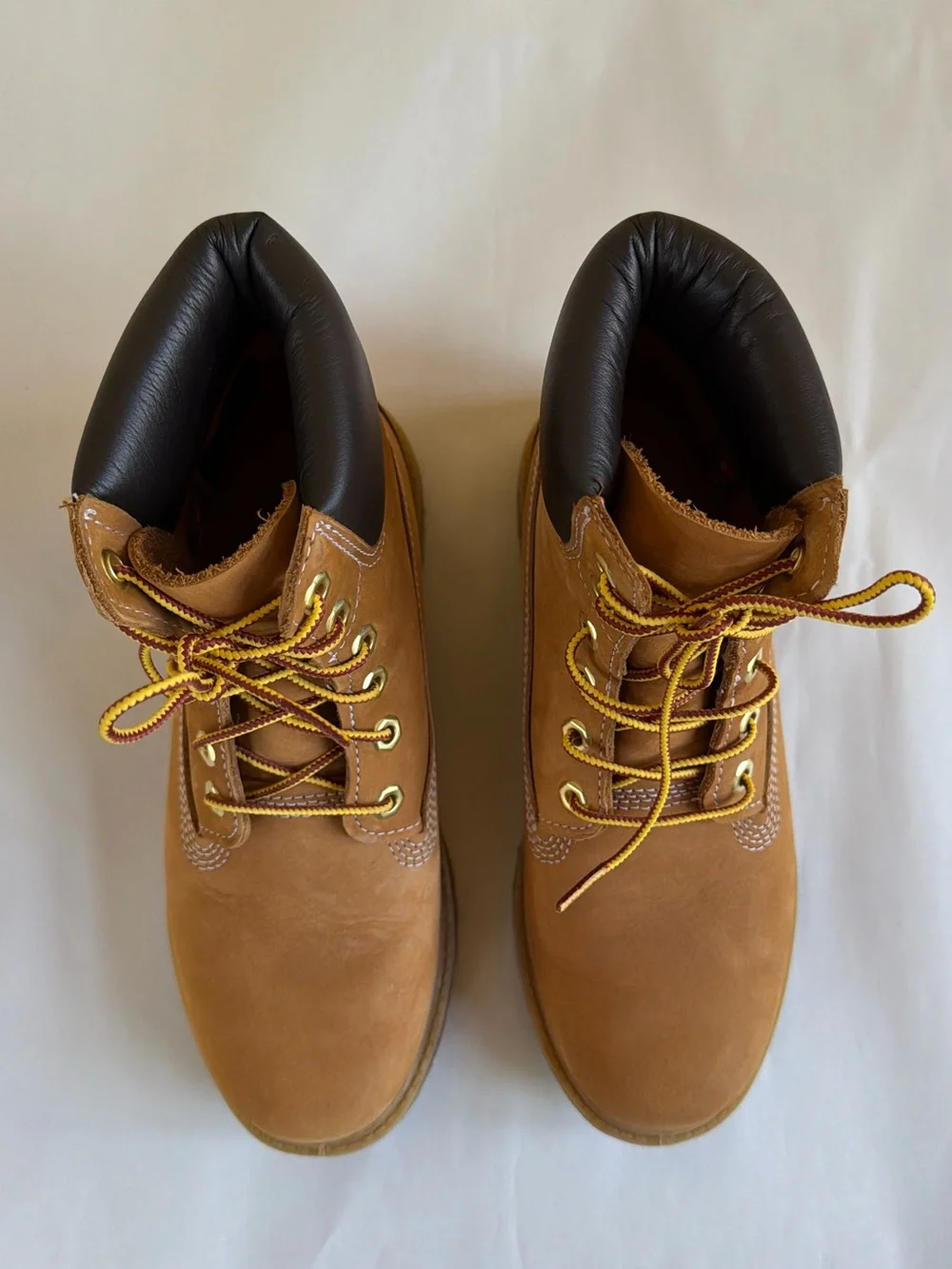 Timberland 6-Inch Premium Waterproof PrimaLoft Wheat Nubuck Boots Size 7 EUC!